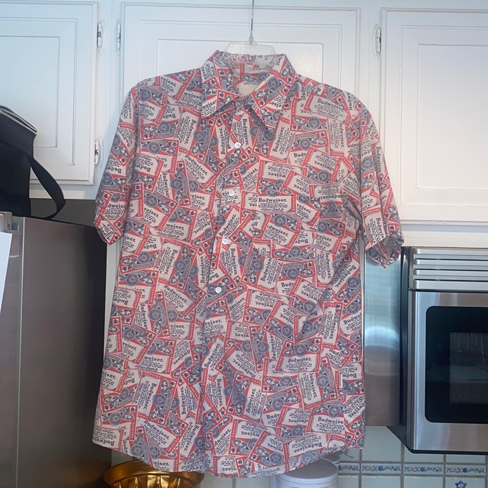 Vintage Budweiser button up